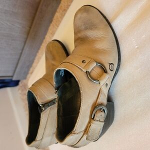 Tan Leather Ankle Boots